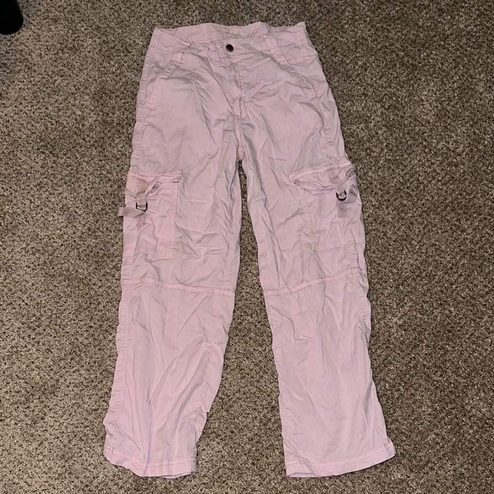American Eagle Outfitters Pink Wide Leg Pants